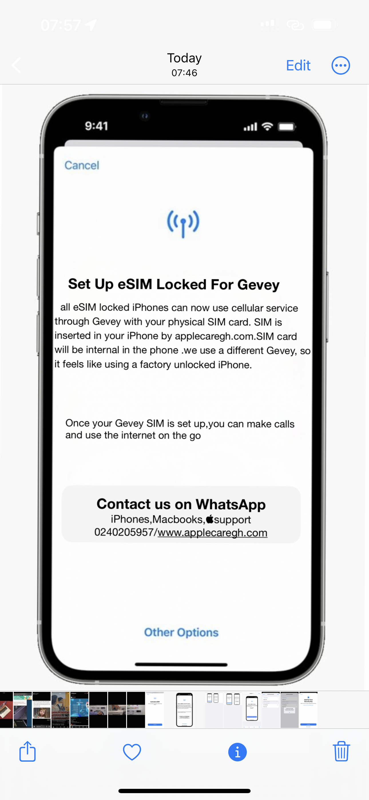 2023  Gevey for eSim locked iPhones