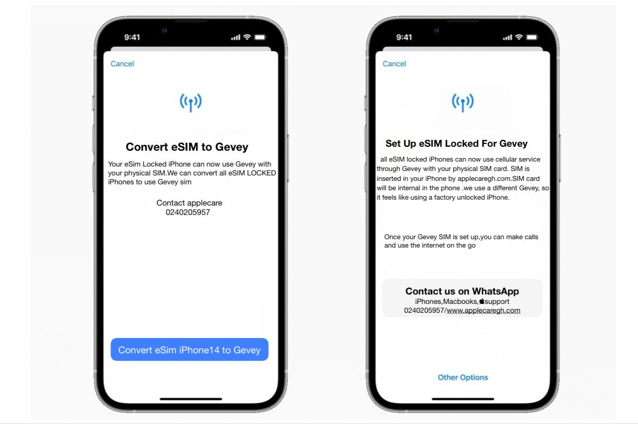 2023  Gevey for eSim locked iPhones