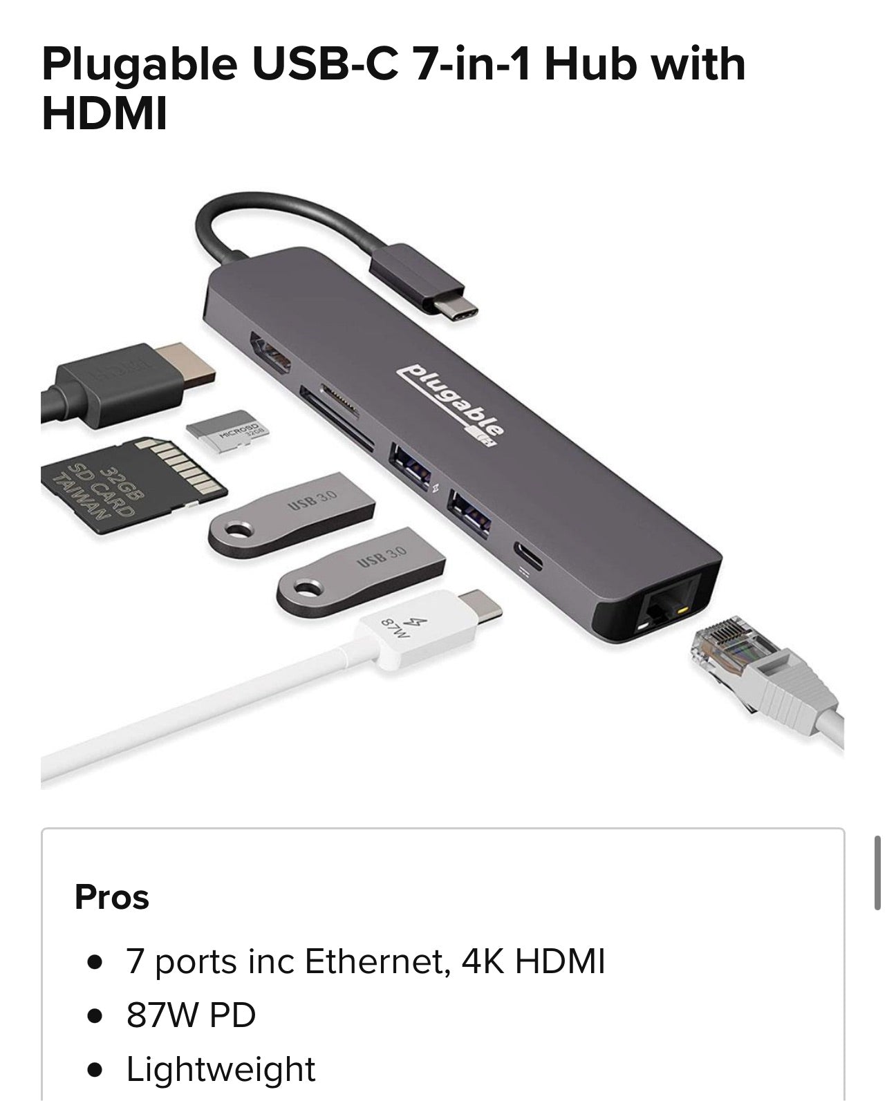 USB -C Dongles